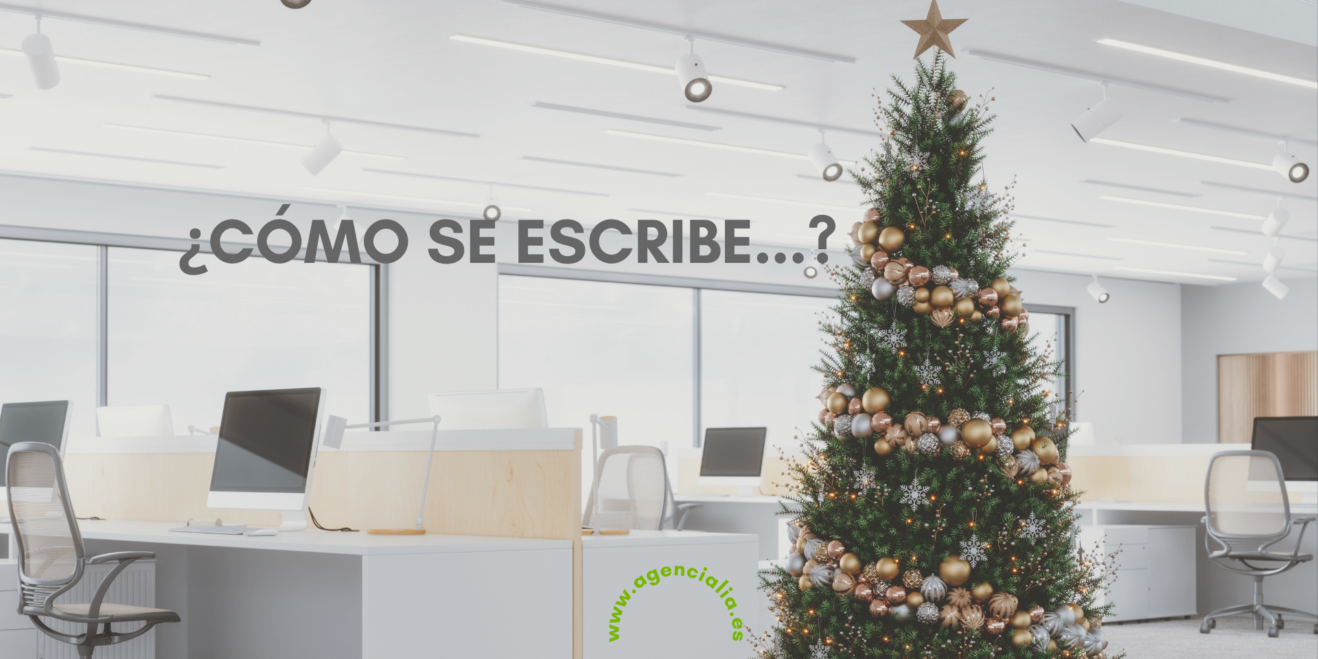 Cómo se escribe Navidad, Año Nuevo, Nochevieja...